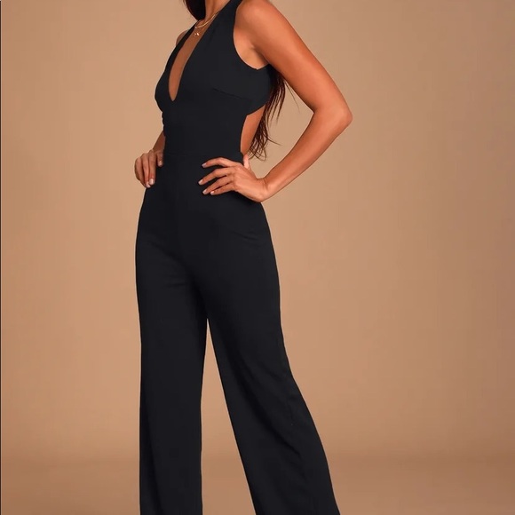 Black Backless Jumpsuit - Picture 5 of 5
